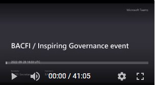 BACFI - Inspiring Governance (DfE) Webinar